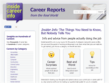 Tablet Screenshot of insidecareerinfo.com